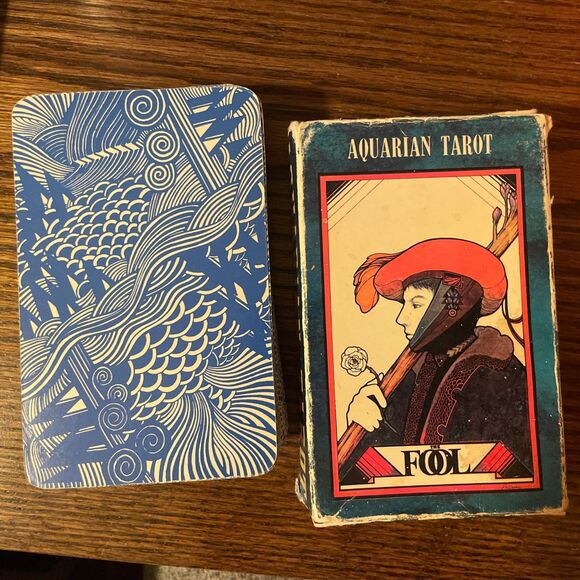 Vintage 1970 The Fool Aquarian Tarot Cards 78 Piece Complete Set Cards - Picture 1 of 8